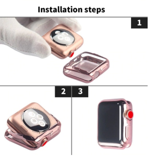 NEW 4 Color ALL-Round Screen Cover FOR Apple Watch - Picture 3 of 9